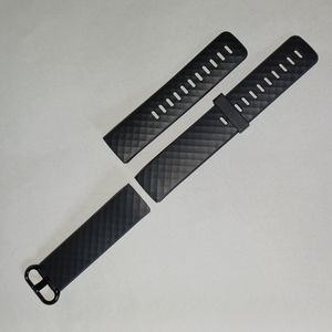 Silicone watch band black silicone smart watch band new w/ tags diamond pattern